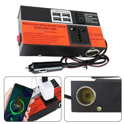 High Quality Car Power Inverter with 1500W Conversion Trip 4 USB Ports, C $45.55, image 18
