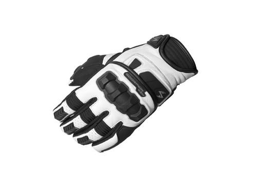 Scorpion klaw 2 leather motorcycle gloves white mens size large