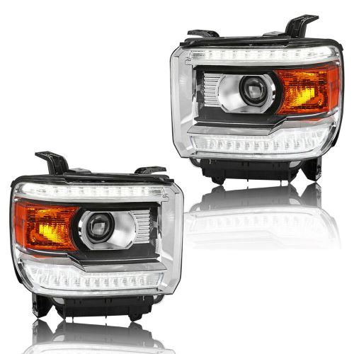For GMC Sierra 1500 2500HD 3500HD Base SLE Denali SLT 2014-2018 Headlight + DRL, US $299.99, image 12