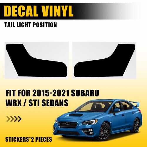 For 2015-2021 WRX STI SMOKE Tail light Overlay Tint Vinyl Film Precut 20% smoked, US $11.99, image 7