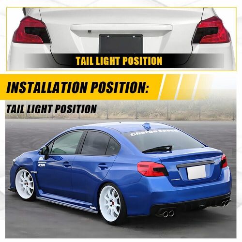 For 2015-2021 WRX STI SMOKE Tail light Overlay Tint Vinyl Film Precut 20% smoked, US $11.99, image 8