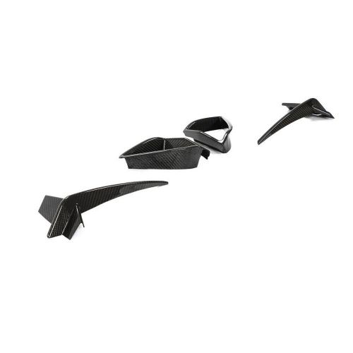 Dry Carbon Fiber Front Bumper Fog Light Cover Air Vent Fins For BMW G14 G15 G16, US $425.00, image 2