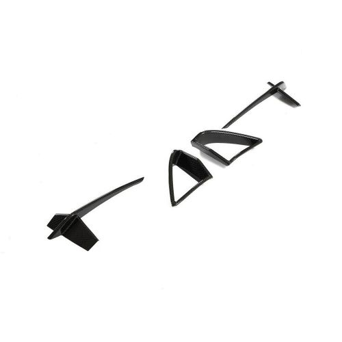 Dry Carbon Fiber Front Bumper Fog Light Cover Air Vent Fins For BMW G14 G15 G16, US $425.00, image 4