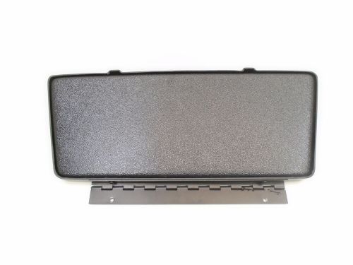 Tracker 13 3/4" x 5 1/2" black/silver carbon fiber tackle box door marine boat