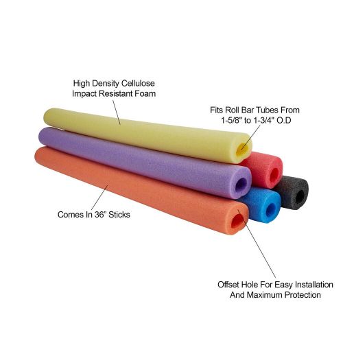 Speedway Motors 36" Inch Red High Density Foam Roll Bar Padding, 3" Diameter, US $18.99, image 5