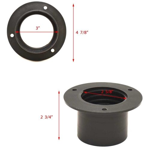 Yamaha Boat Transom Rigging Collar MAR-TFLNG-25-BK | 2 1/2 Inch Black, US $18.02, image 4