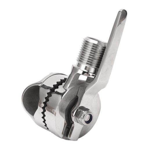 Marine vhf antenna mount 316-stainless steel adjustable ratchet mount for 7/8 to