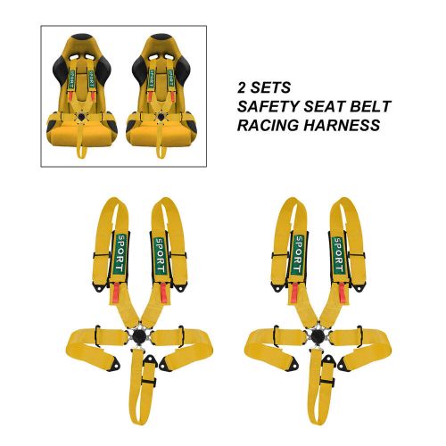 5 Point Racing Harness Camlock Quick Release Safety Seat Belt UTV ATV Black/Red, US $59.99, image 7