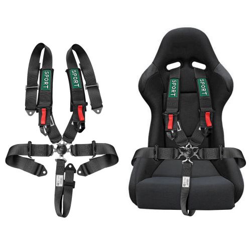 5 Point Racing Harness Camlock Quick Release Safety Seat Belt UTV ATV Black/Red, US $59.99, image 9