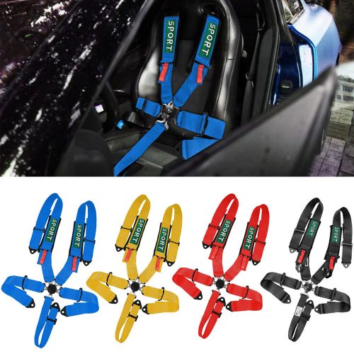 5 Point Racing Harness Camlock Quick Release Safety Seat Belt UTV ATV Black/Red, US $59.99, image 18