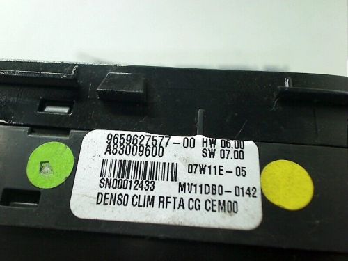 Operating climate control citroën c4 grand picasso (ua) 2007 9659627577-