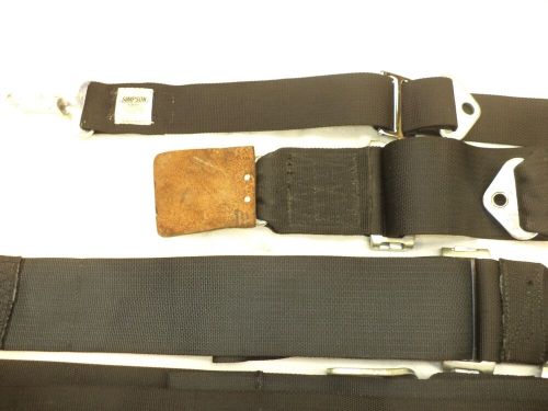 SIMPSON HANS RACING SEAT BELTS BLACK, US $35.00, image 3