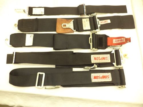 SIMPSON HANS RACING SEAT BELTS BLACK, US $35.00, image 4