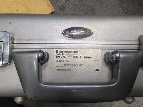 3m stormscope wx-pa portable analyzer pn: 78-8060-5710-1 (no antenna)