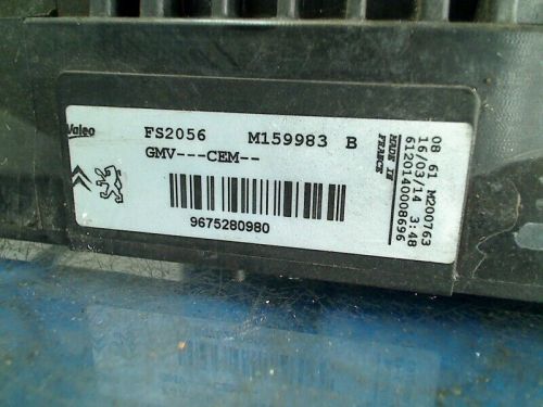 RADIATOR FAN COOLING FAN PEUGEOT 208 I (CA/CC/CK/CL) 2014 9675280980-, US $, image 6