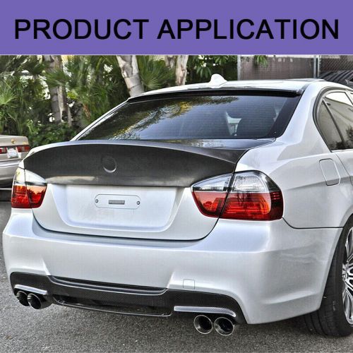 For BMW 3 Series E90 325i 330i 2005-08 Carbon Fiber Rear Trunk Spoiler Tail Wing, AU $369.99, image 11
