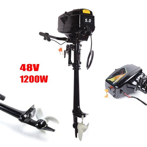 HANGKAI 5HP 48V Electric Outboard Motor 1200W Fishing Boat Engine Long Shaft, US $217.03, image 6
