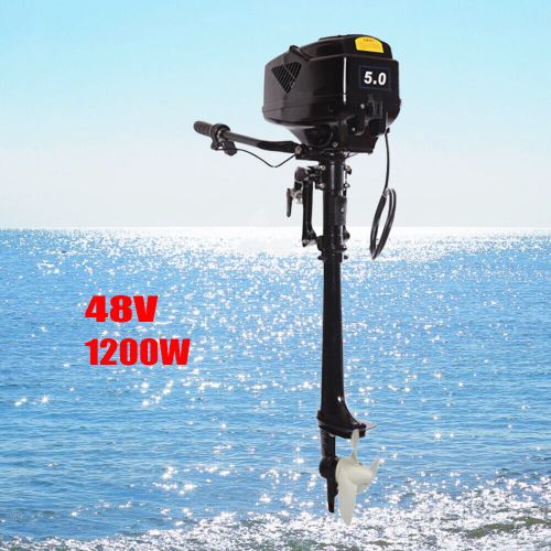 HANGKAI 5HP 48V Electric Outboard Motor 1200W Fishing Boat Engine Long Shaft, US $217.03, image 7