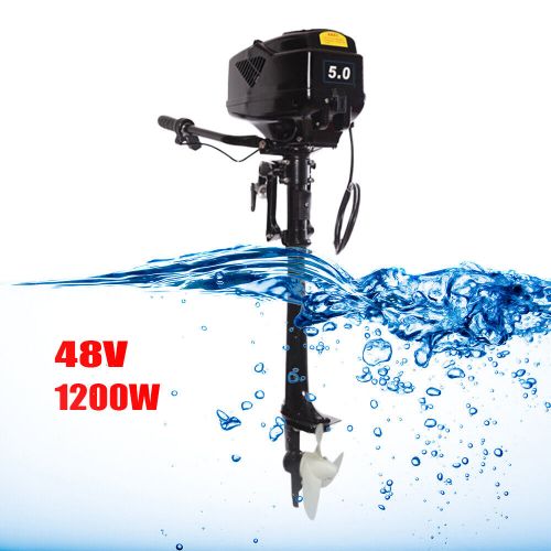 HANGKAI 5HP 48V Electric Outboard Motor 1200W Fishing Boat Engine Long Shaft, US $217.03, image 8