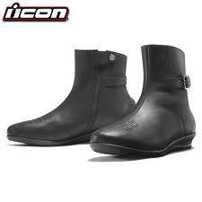 Icon sacred low motorcycle boots black size 10