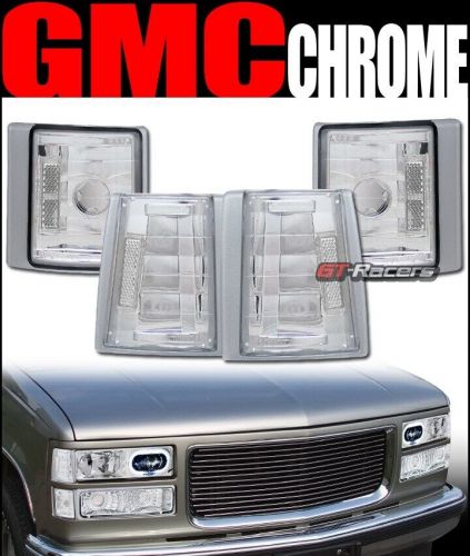For 1994-2000 gmc c10 c/k truck/suv chrome signal parking corner lights lamp k2