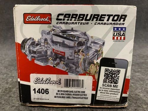 EDELBROCK 1406 Performer Carburetor 600 CFM With Electric Choke, Satin Finish, US $172.99, image 17