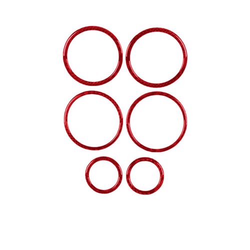 6X Red Carbon Fiber Interior Door Speaker Trim For Toyota Supra A90 2019-22-, US $, image 7