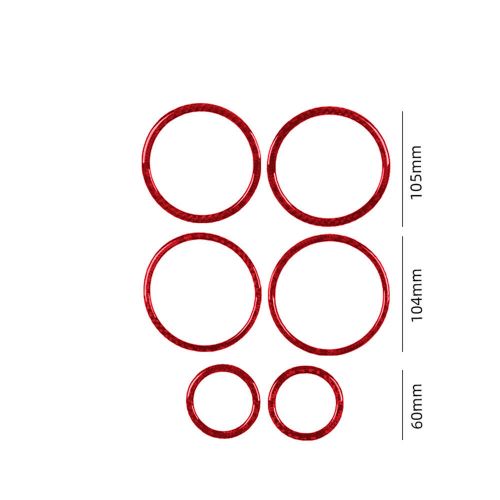 6X Red Carbon Fiber Interior Door Speaker Trim For Toyota Supra A90 2019-22-, US $, image 8