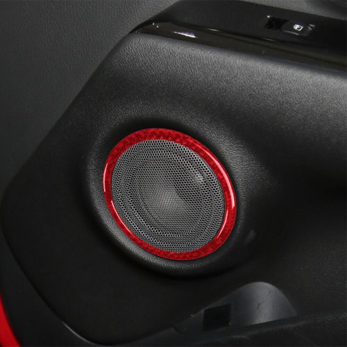 6X Red Carbon Fiber Interior Door Speaker Trim For Toyota Supra A90 2019-22-, US $, image 9