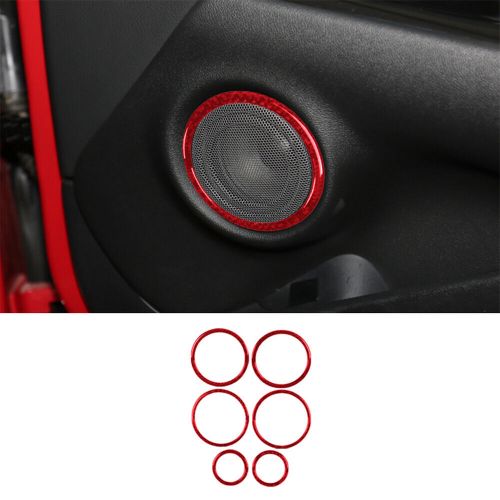 6X Red Carbon Fiber Interior Door Speaker Trim For Toyota Supra A90 2019-22-, US $, image 12