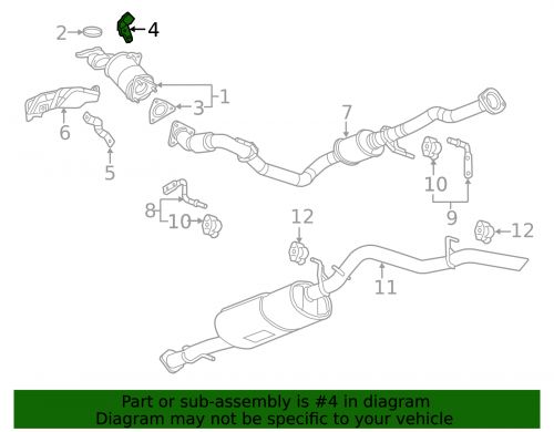 Genuine GM Catalytic Converter Brace Bracket 12651862, US $36.27, image 2