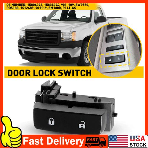 Left Driver Side Door Switch Lock For GMC Sierra Chevrolet Silverado 1500 2500, US $10.99, image 14