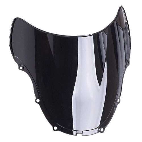 Double bubble windscreen windshield abs for honda cbr600 f4 99-00 black motor