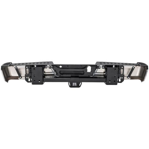 FOR 15-20 Ford F-150 W/ Tow Hitch W/O Park Holes Chrome Rear Bumper Assembly, US $200.00, image 6