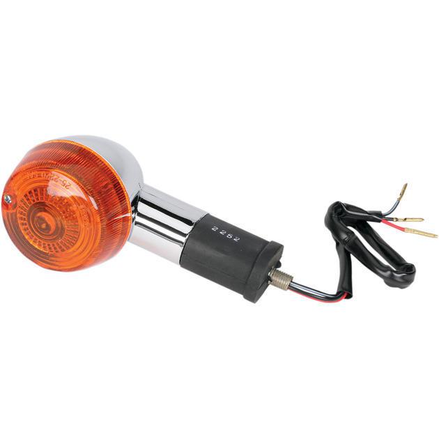 K&s dot turn signal d/f front left chr/amb fits kawasaki vulcan 1500l 96-97