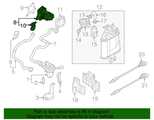 Genuine Volkswagen Valve 06K-131-097-AA, US $243.36, image 2