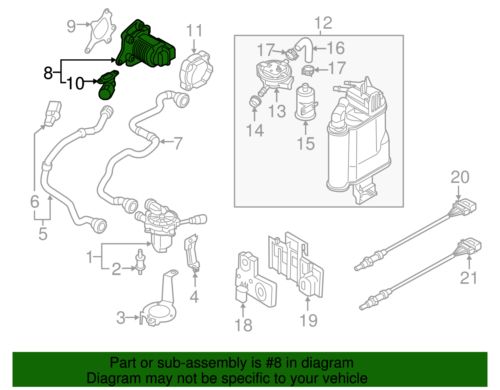 Genuine Volkswagen Valve 06K-131-097-AA, US $243.36, image 4