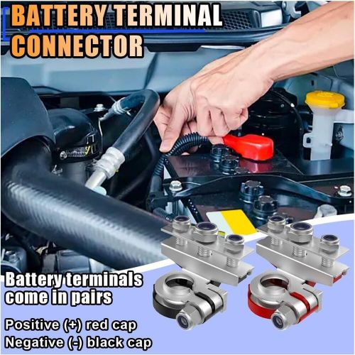 2PCS Battery Terminal Connectors with 3 Way -12V Automotive Top Post Battery..., US $24.34, image 4