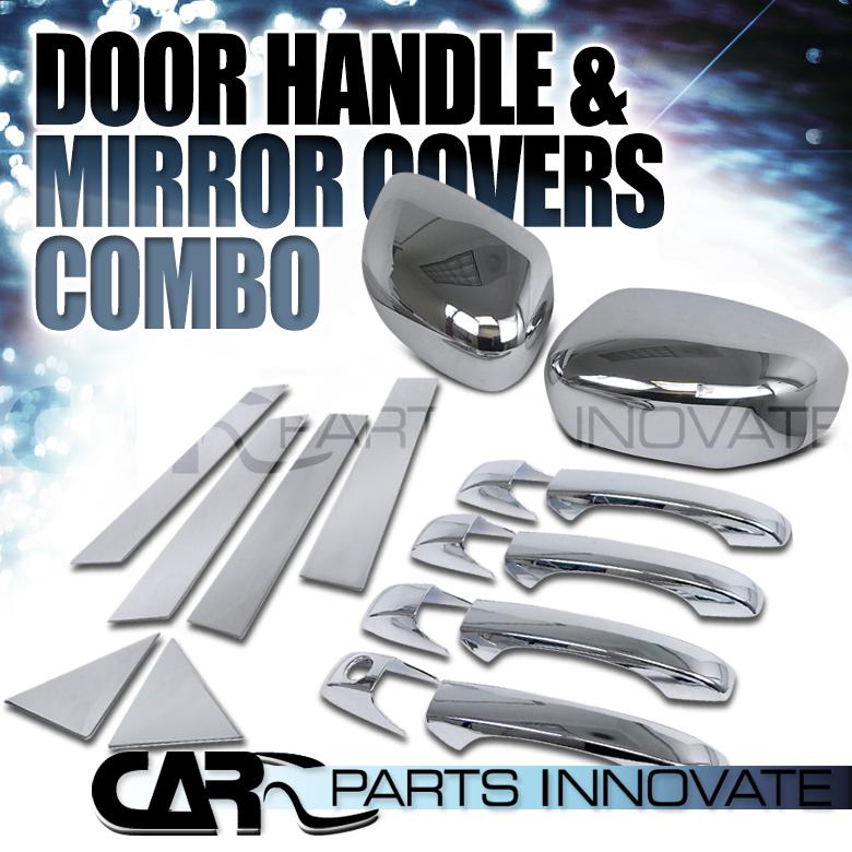 2005-2008 300 300c magnum chrome abs door handle+pillar+side mirror covers