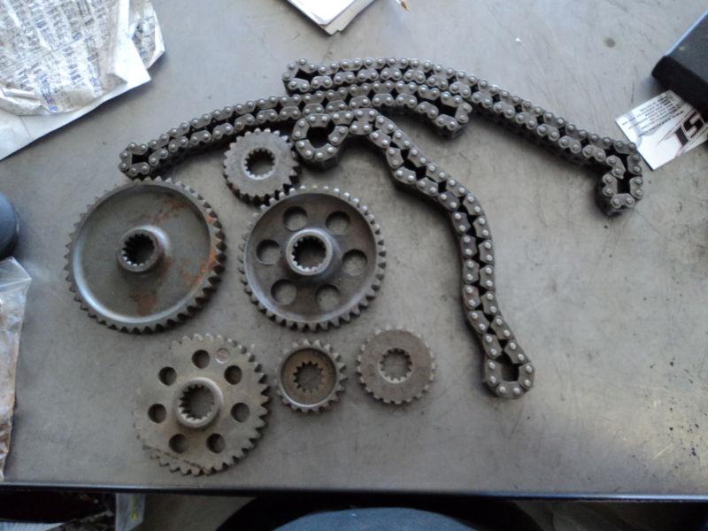  arctic cat chaincase gear sprocket top bottom chain #219 s