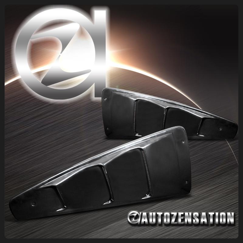 05-13 ford mustang retro quarter 1/4 rear window louver scoop side vent