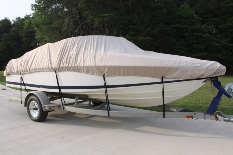 New vortex beige/tan 19 ft / 19 foot heavy duty fish/ski/runabout boat cover