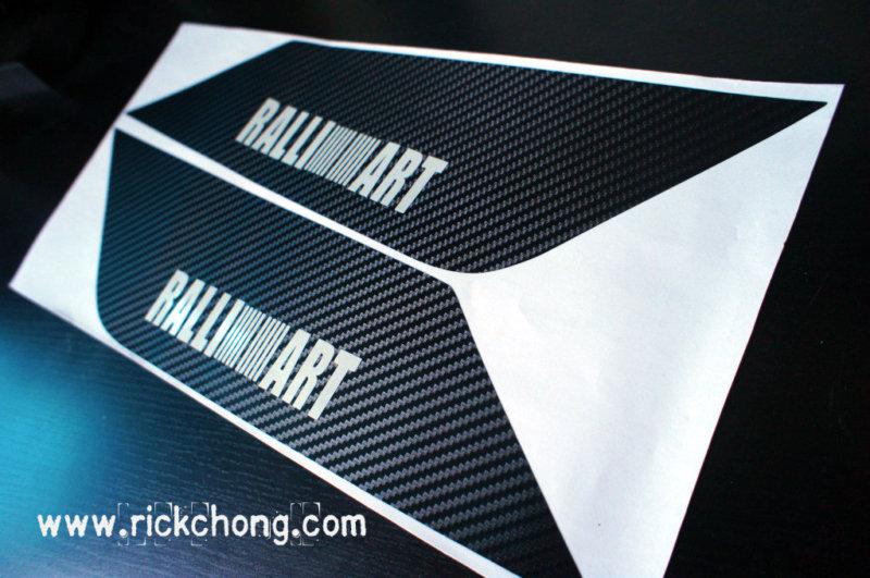 2008 2009 2010 2011 MITSUBISHI LANCER GTS OEM SPOILER RALLIART DECAL STICKER, US $23.56, image 2