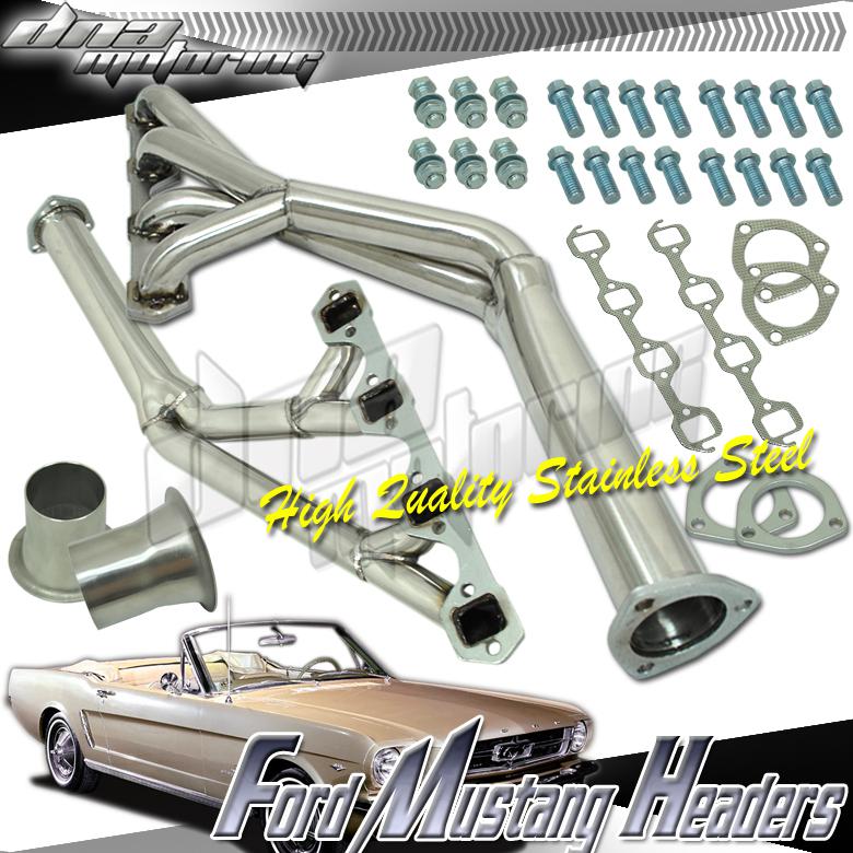 Mustang 64-70 260/289/302 tri-y stainless steel performance header/exhaust+hps