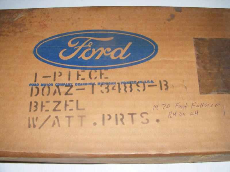 1970 FORD FULLSIZE TAIL LAMP BEZEL RH or LH NOS NEW OLD STOCK D0AZ-13489-B, US $19.99, image 2
