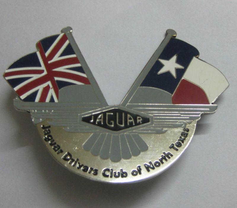 Car badge jaguar club of north texas grill badge emblem logos metal car grill ba