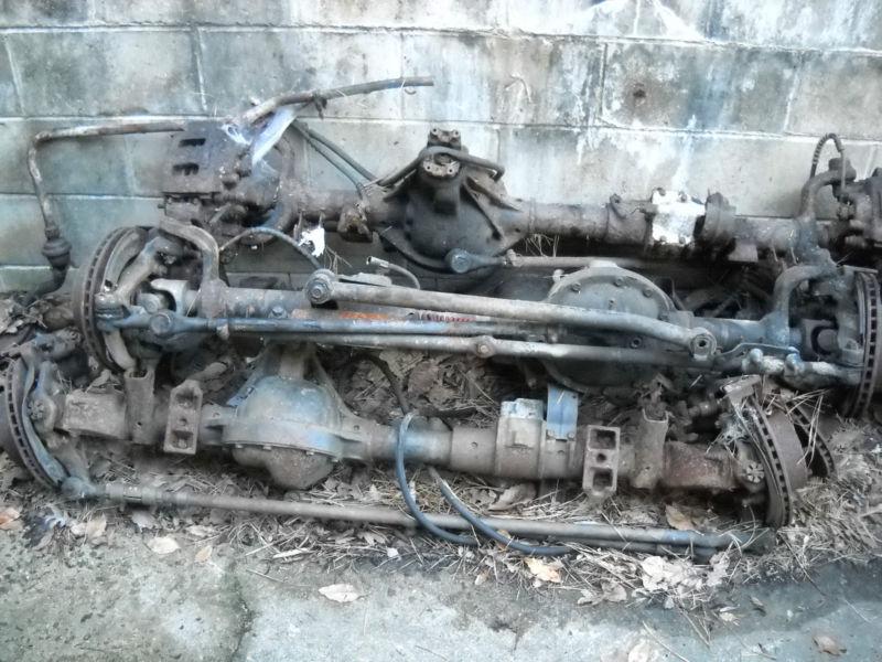 Jeep wrangler yj dana 30 front rear axle 3.07 ratio complete oem