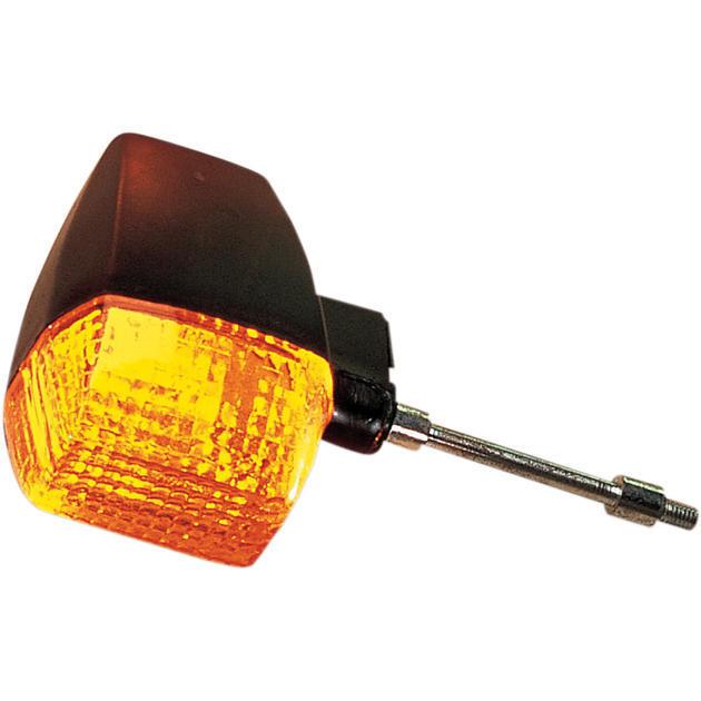 K&s dot turn signal s/f rear black amber fits kawasaki zx750f ninja 750r 87-90
