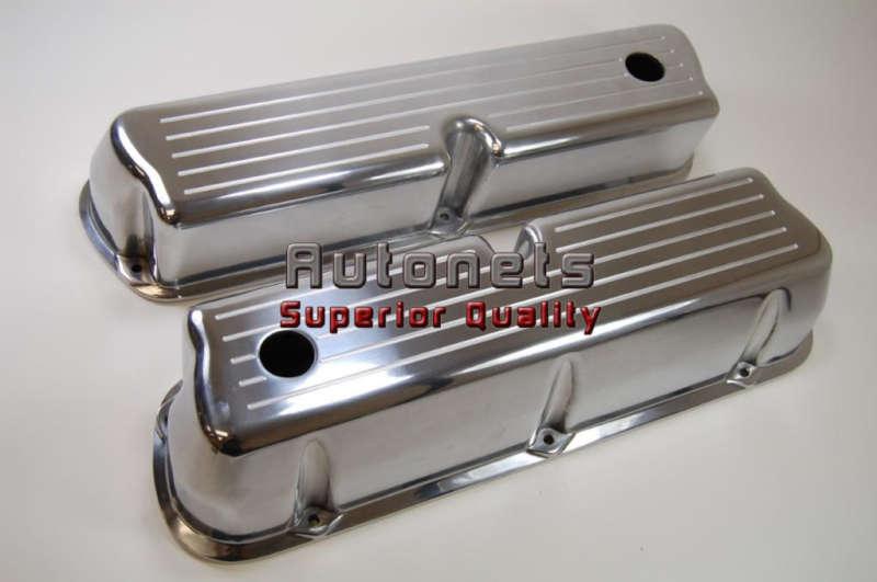 Buy Polished Aluminum Ford 289 302 351W & 5.0L Valve Cover Ball Milled