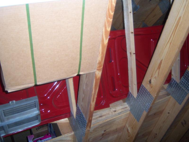 1965 1966 ford mustang used excelent  red  trunk lid